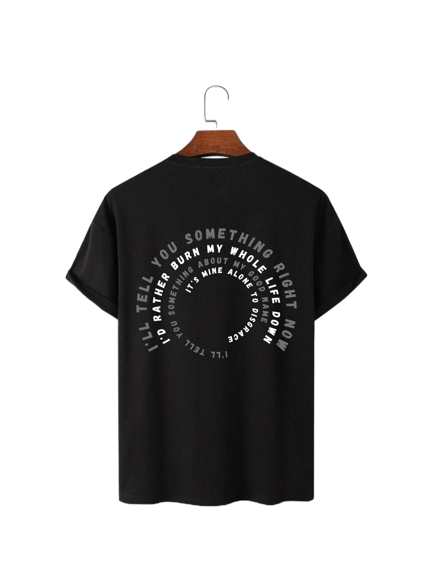 Not in senses OVERSIZE BLACK UNISEX TSHIRT